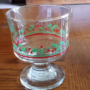 8 Vintage Christmas dessert cups